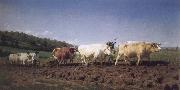 Rosa Bonheur Ploughing in the Nivenais oil painting